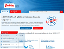 Tablet Screenshot of medicinacluj.ro